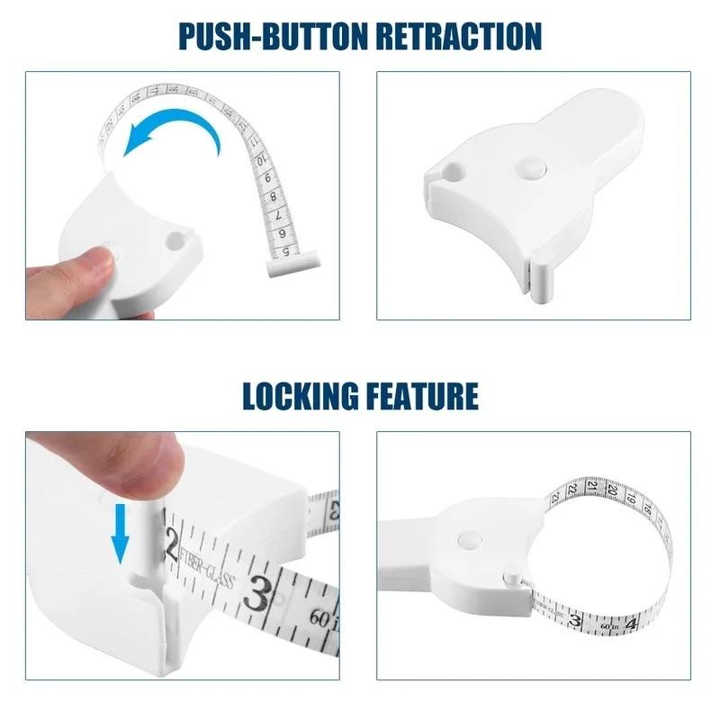 Automatic high-precision measurement ruler, fitness ruler, waist circumference, arm circumference, hip circumference, soft ruler, multi-function automatic tape measure