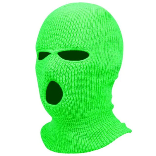 TIKSHORTS Winter Warm Head Cover, 3-hole Knitting Ski Mask Cold Proof Full Face Mask