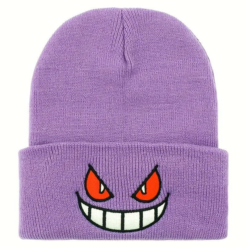 2024 New Unisex Anime Beanie Hat - Stylish Embroidered Knit Cap