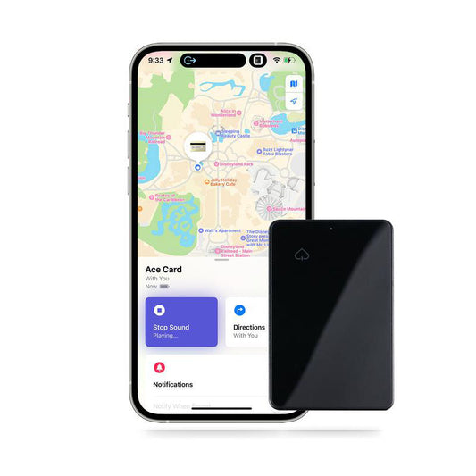 Wallet Tracker Card, Wireless Charging Wallet Finder.  Works with Apple Find My (iOS Only), Item Tracker for Wallet, Luggage Tags, Phone, Passports and More, IP67 Waterproof