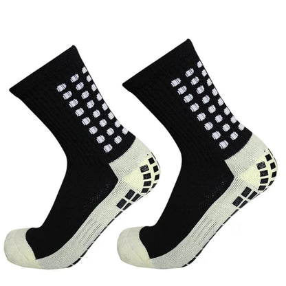 2024 Men's Soccer Socks Anti Slip Non Slip Grip Pads for Football Basketball Sports Grip Socks