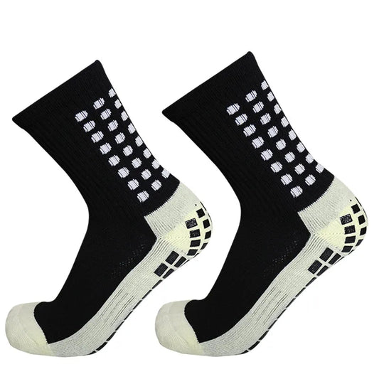 Unisex Athletic Soccer Socks, Non-slip Support Brace & Sports Football Socks for Competition Training Running and Work Out