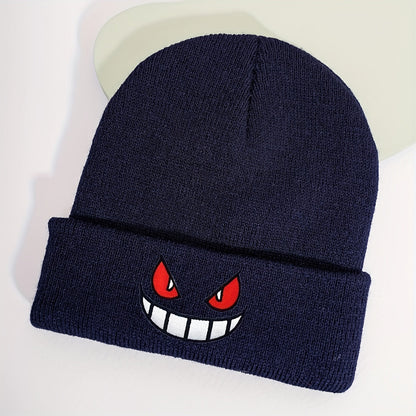 2024 New Unisex Anime Beanie Hat - Stylish Embroidered Knit Cap