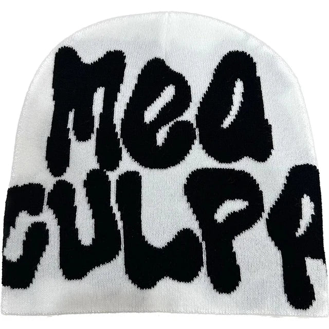 1 PCS 2024 New Knitting Beanies Hat Unisex Hip Hop Quality Cap Mea Culpa Fashion Hundred Cap