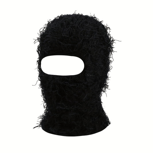 TIKSHORTS Balaclava Distressed Knitted Full Face Ski Mask for Men Women Winter Warm Bonnet Windproof Hats